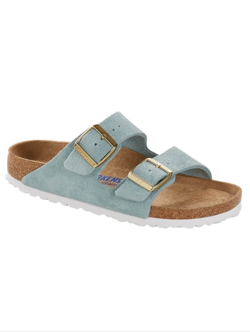 Birkenstock Kids Arizona Suede Sandal - Light Blue